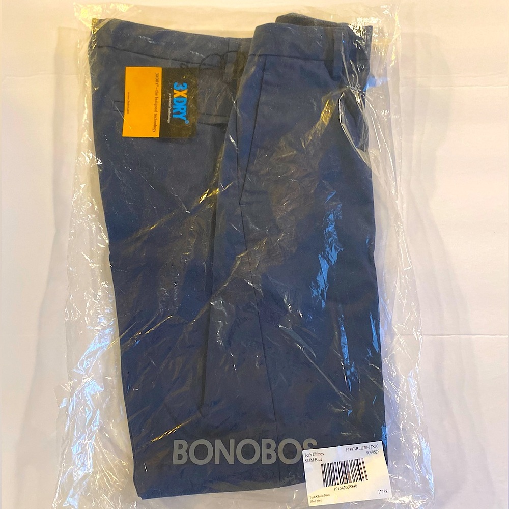 Bonobos Slim Blue Tech Chinos